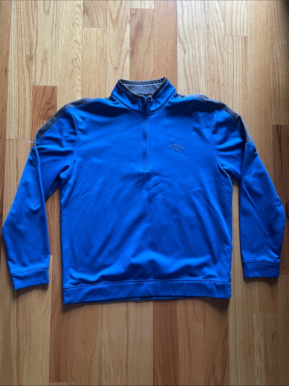 Callaway Royal Blue Quarter-Zip Golf Pullover